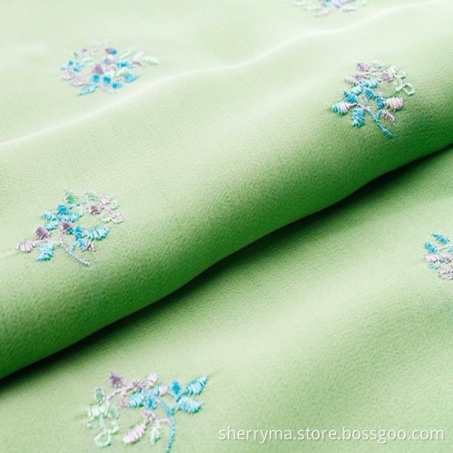Bunga bordir kain sifon bordir kain tulle bordir